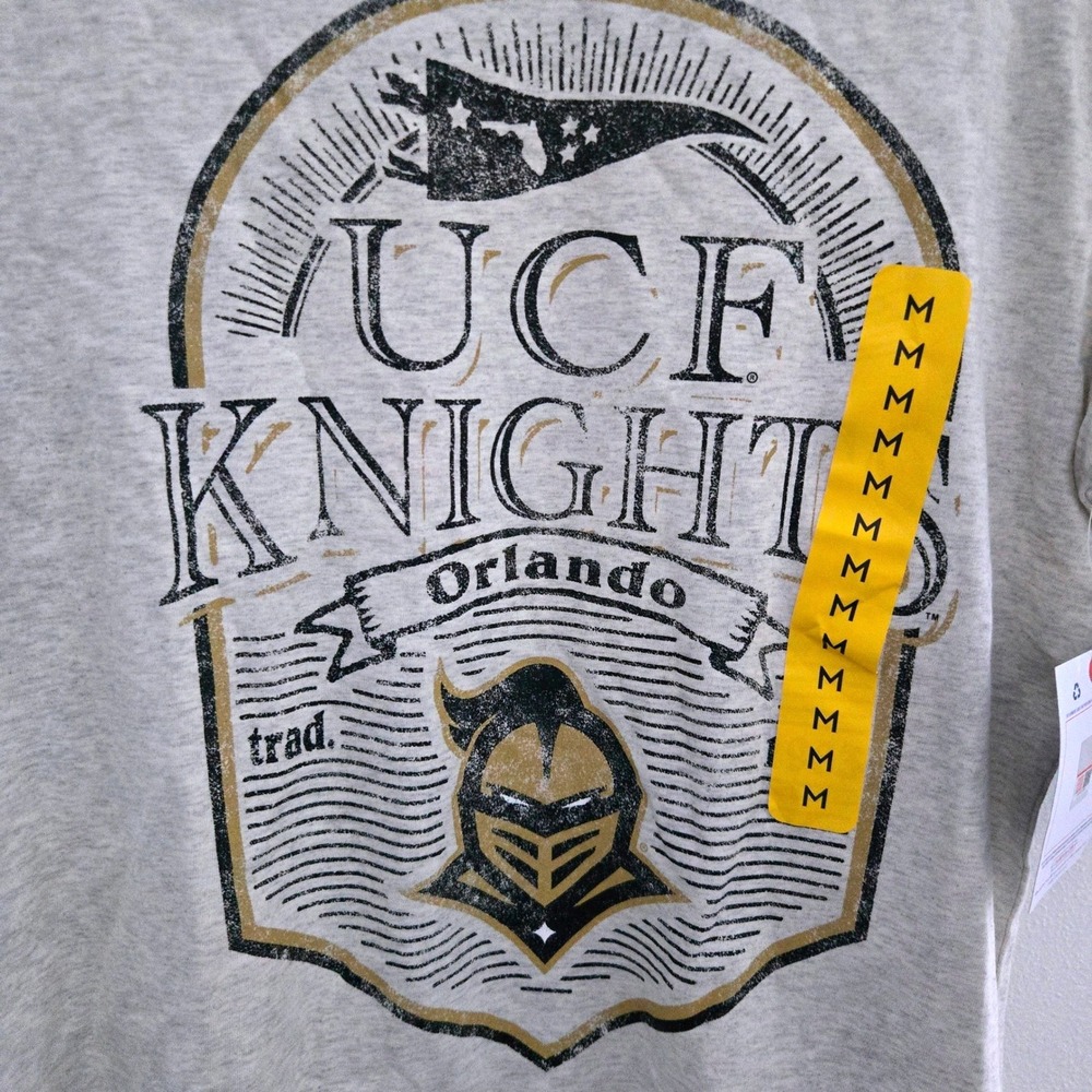 Champion UCF Knights T-Shirt Mens Medium Gray Graphic Tee Central Florida - Picture 2 of 6